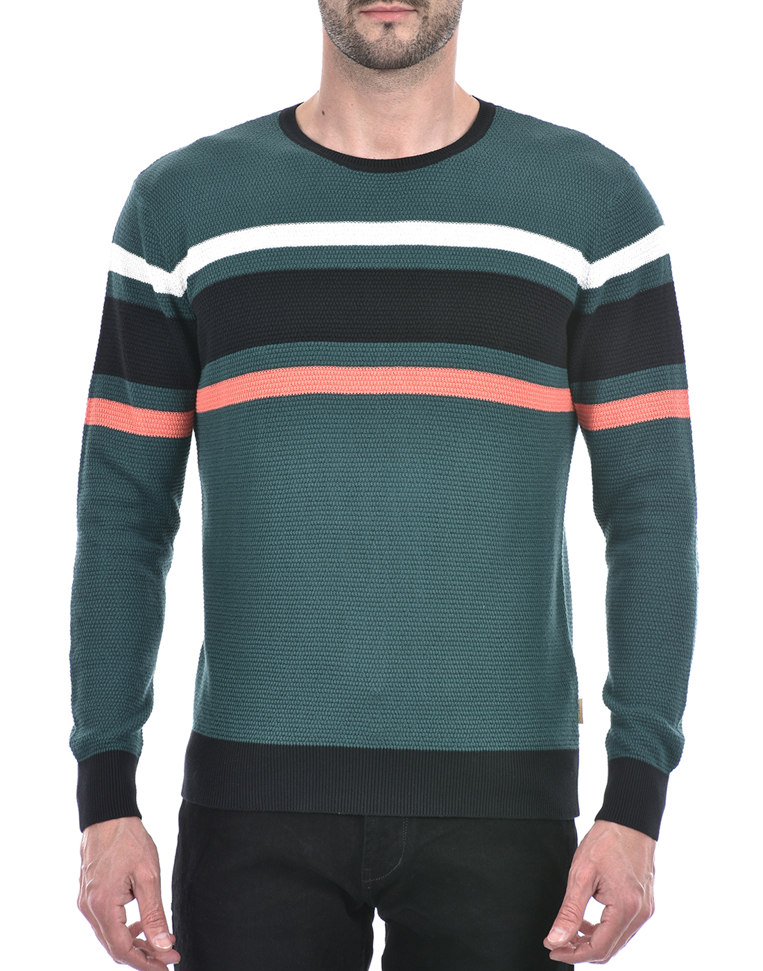 Numero Uno Men Striped Multicolor Sweater